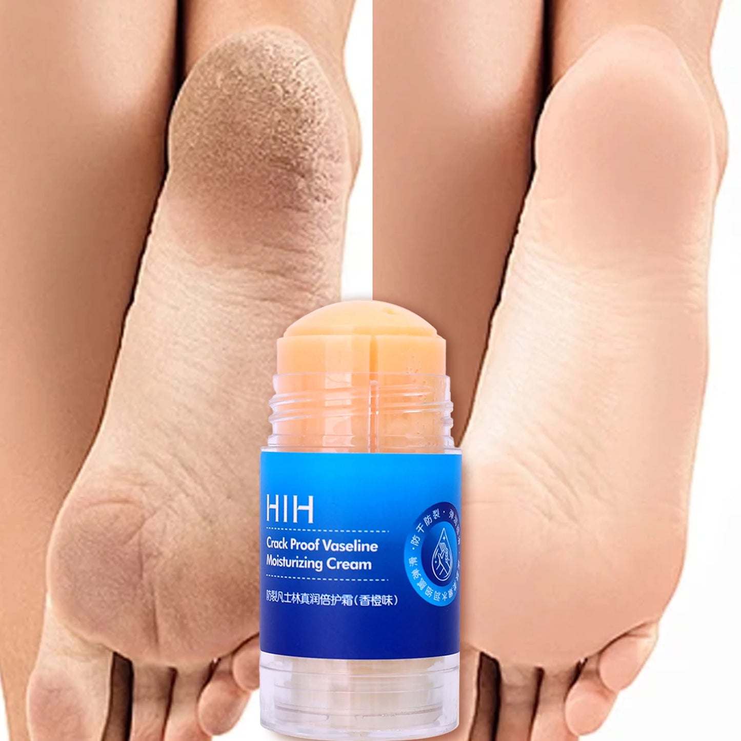 Anti Cracking Feet Cream Stick Double Protection Moisturizing Peach Orange Hand Foot Softening Dry Exfoliation Daily Foot Care
