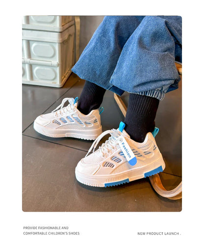 Boys Sneakers Girls Breathable Sport Shoes for Kids Children Autumn Non-slip Casual Student Shoes Outdoor Footwears Basket Shoes