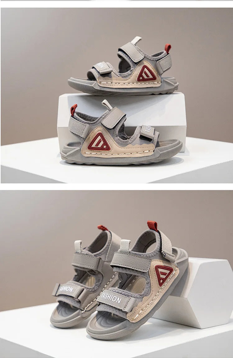 Summer New Fashion Trend Outdoor Beach Soft Sole Breathable Kids' Shoes Comfortable Cool Sneakers (Available)