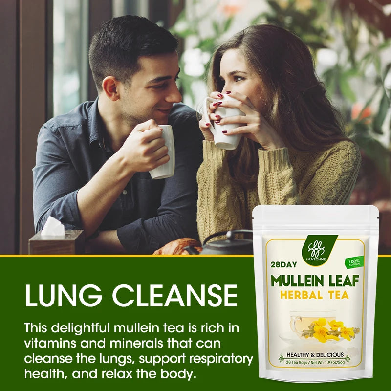 Mullein Leaf Extract Supplement- Herbal Respiratory Supplement - for Lung Cleanse,Support Better Respiratory & Immune Function