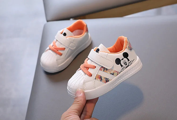Spring And Autumn New Baby Walking Shoes Soft Soled Board Shoes Children's Sports Shoes Single Shoes Casual White Shoes