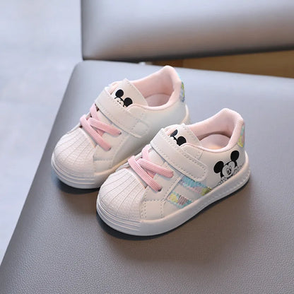 Spring And Autumn New Baby Walking Shoes Soft Soled Board Shoes Children's Sports Shoes Single Shoes Casual White Shoes