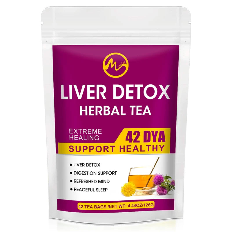 Minch Liver Detox Tea Bags Natural & Organic Unique Herbal Clearing Away Heat Detoxifying- Nourish and Support Your Liver Health