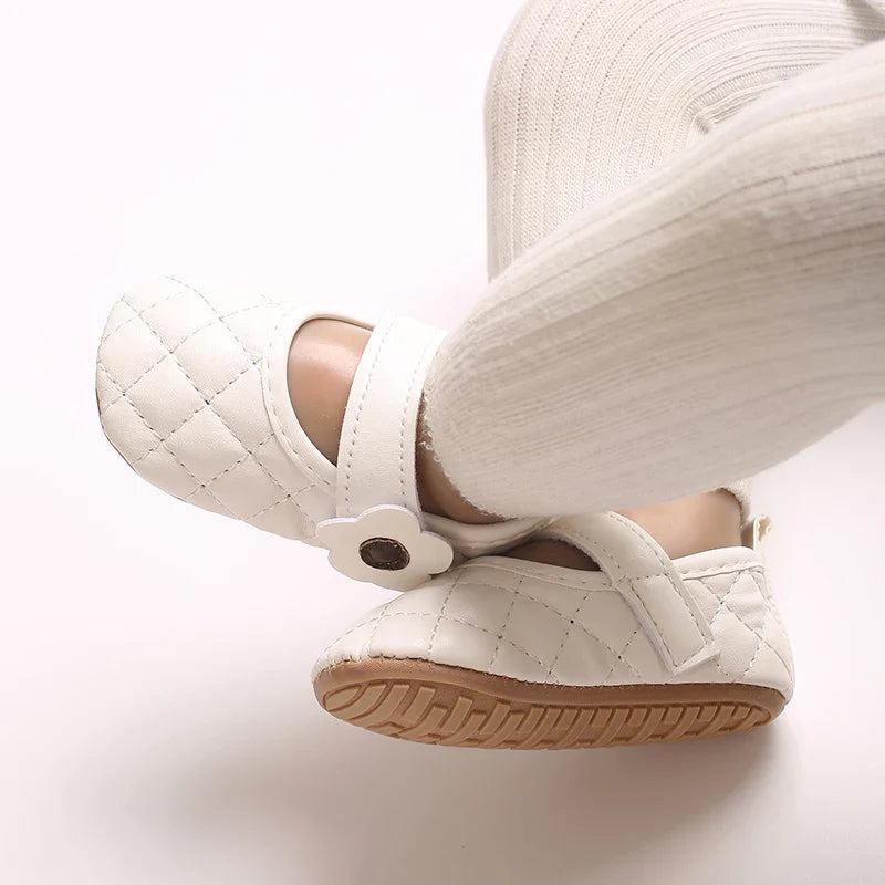Baby Girl's Walking Shoes 3-6 Months Spring and Autumn Single Shoes Princess Shoes