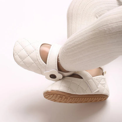 Baby Girl's Walking Shoes 3-6 Months Spring and Autumn Single Shoes Princess Shoes