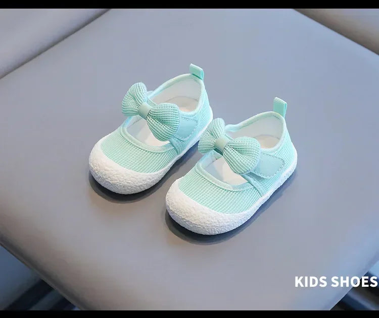 Kids Shoes  Baby Girl Walking Shoes with Breathable and Non Slip Mesh Bow Princess Shoes with Non Slip Soft Soles