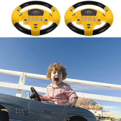 Premium Simulation Steering Wheel Early Educational Driving Plaything for Toddlers Brain Development Auditory Stimulation