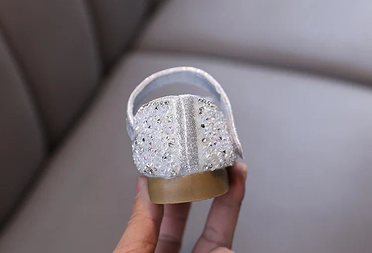 Spring Autumn Kids Fashion Leather Shoes 2025 New Girls Causal Performance Shoes Shallow Princess Ballet Children's Flat Shoes