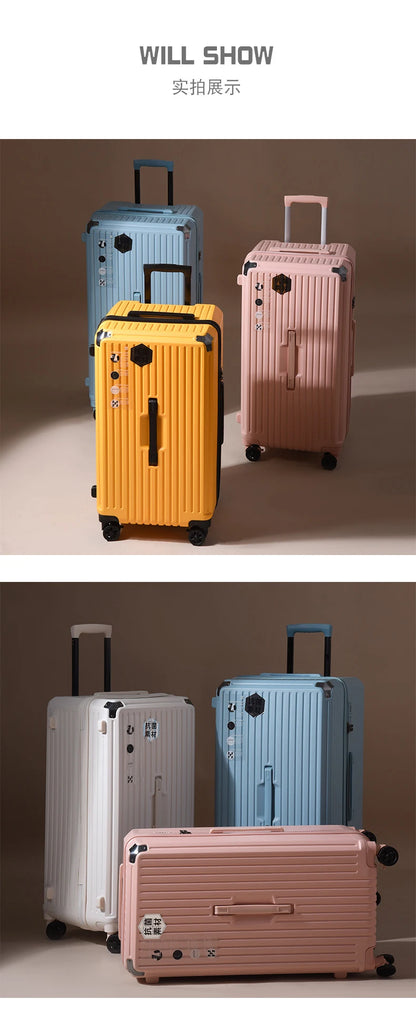 Oversized capacity student pull rod suitcase 28 "brake universal wheel travel luggage men's and women's password 32 " travel box
