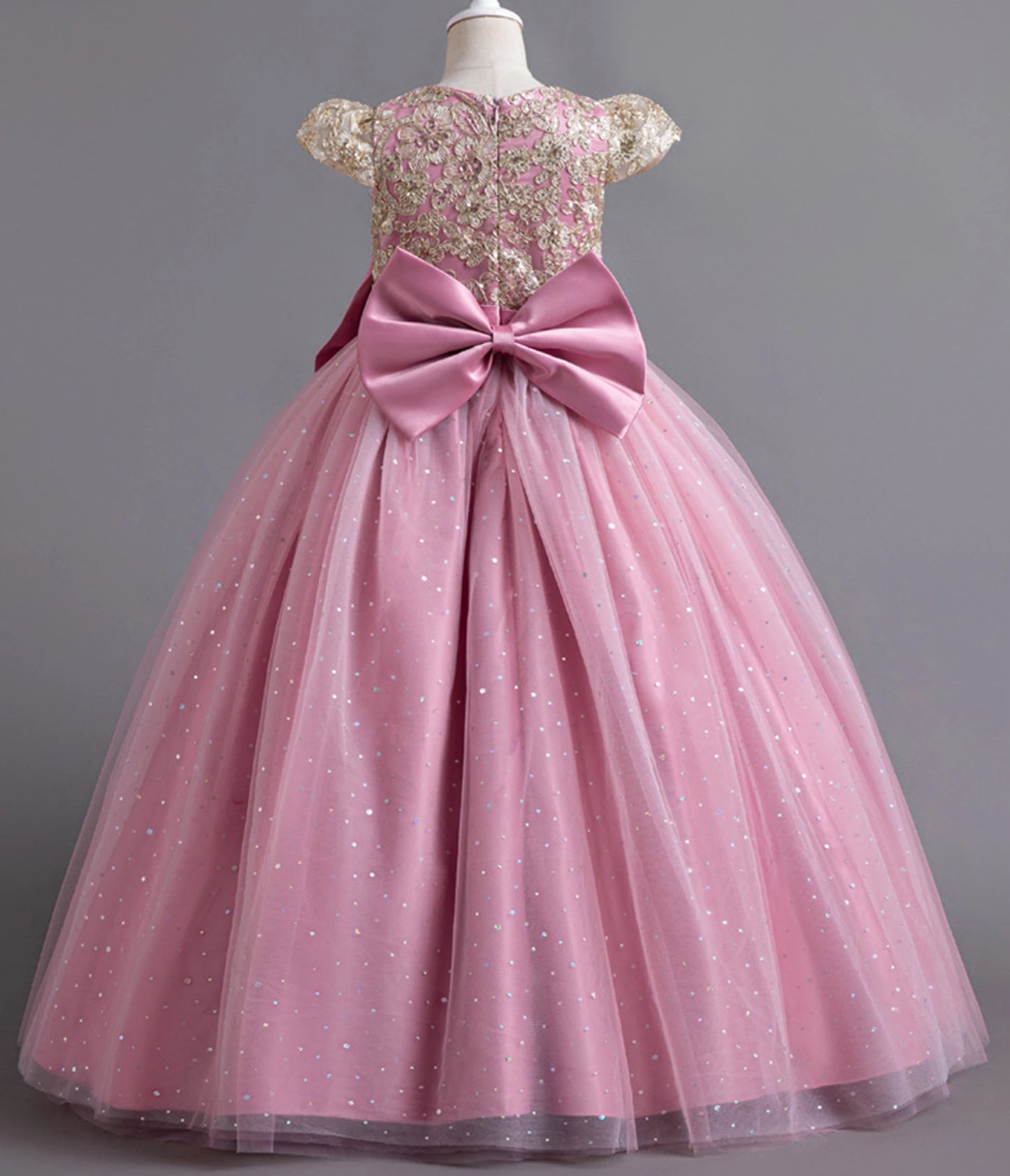 Stunning Little/Big Girls Lace Flower Girl Wedding Bridesmaid Birthday Party Holiday Pageant Easter Prom Fancy Dress