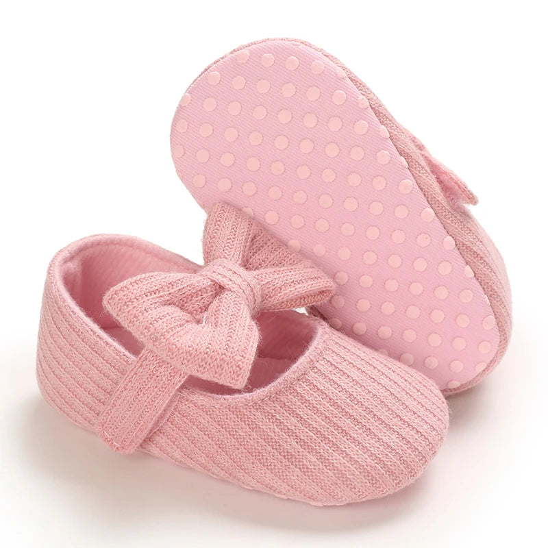 Fashionable Baby Girl Shoes Cute Classic Pink Theme Casual Flat Shoes Soft Sole Comfortable Lightweight Walking Shoes