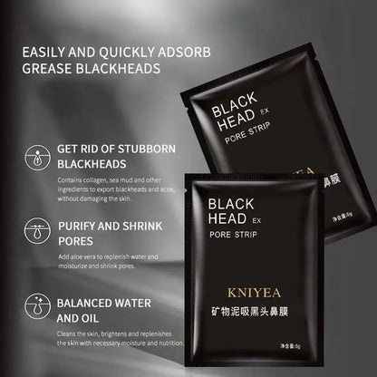 Deep Cleansing Black Mask Bamboo Charcoal Blackhead Remover Face Mask Skin Care  Peal-off Nose Mask Skin Care
