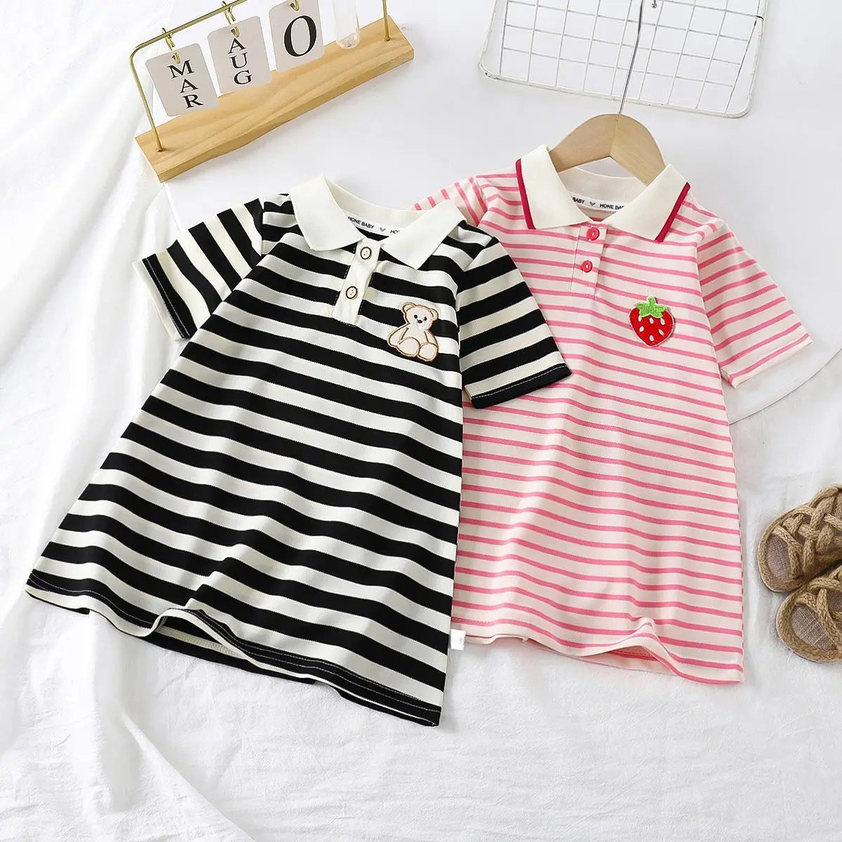 Girls Casual Dresses Girls' Summer Princess Dress - Short Sleeve Skirted Sundress, Cute Casual & Party Wear
