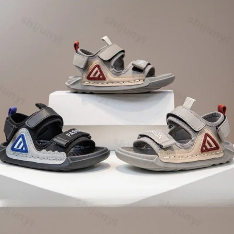 Summer New Fashion Trend Outdoor Beach Soft Sole Breathable Kids' Shoes Comfortable Cool Sneakers (Available)