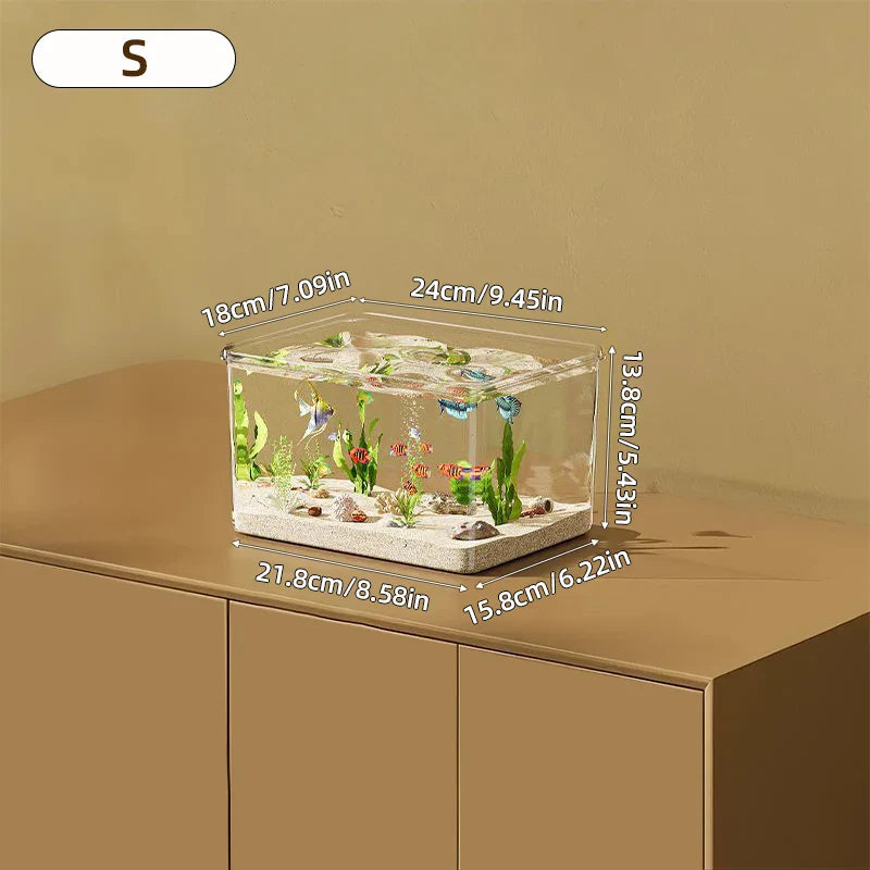 Desktop Fish Tank Bangladesh Transparent Aquarium - Small China Town