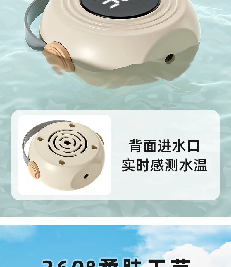 Baby Bath Thermometer Tub Temperature Monitor Hot Cold Water Resistant Temperature Warning Monitor Upgraded Sensor LED Display