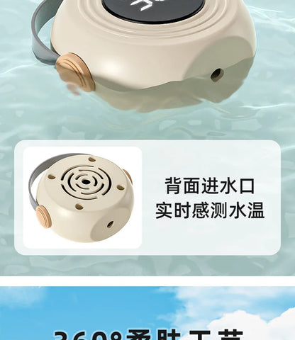 Baby Bath Thermometer Tub Temperature Monitor Hot Cold Water Resistant Temperature Warning Monitor Upgraded Sensor LED Display