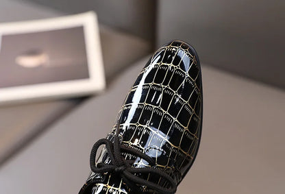 Boys Leather Shoes Kids Flats Causal Children's Wedding Shoes for Toddlers Black Fashion Student Non-slip for School Performance