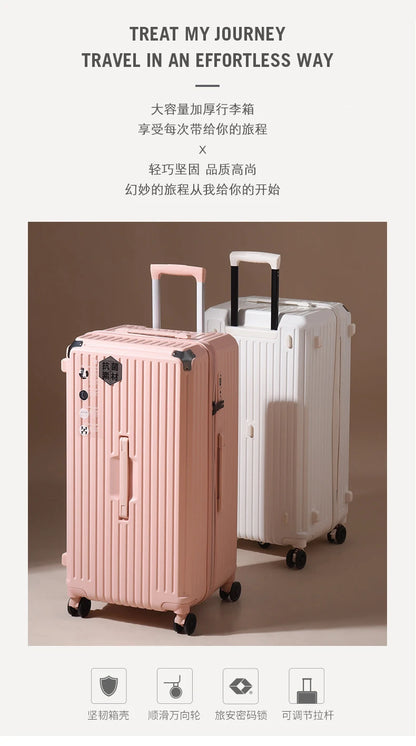Oversized capacity student pull rod suitcase 28 "brake universal wheel travel luggage men's and women's password 32 " travel box