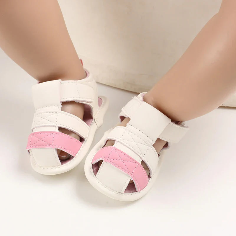 Baby Shoes For Boys and Girls  Summer With Perforated Sandals and Non Slip Soft Soles For Learning To Walk