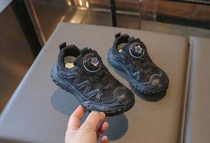 Fashionable Girls Sports Shoes Spring New Boys Shoe Soft Soled Kids Mesh Shoes Anti Slip Girl Casual Shoes Simple Child Shoe