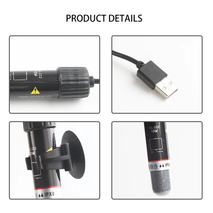 USB Mini Aquarium Heater Suitable for Small Fish Tanks Constant Temperature Aquarium Heater Immersion-Type Constant Temperature