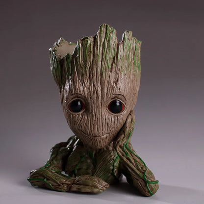 Home Decoration Crafts Flower Pot Miniature Model Office Desktop Display Cartoon Figurines Handicrafts Decor Tree Man Ornament