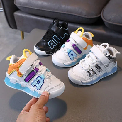 Girls Boys Sports Shoes Baby Shoes Toddler Non-slip Sneakers Casual Soft Shoes for Children Girls Baby Kids Outdoor Shoes