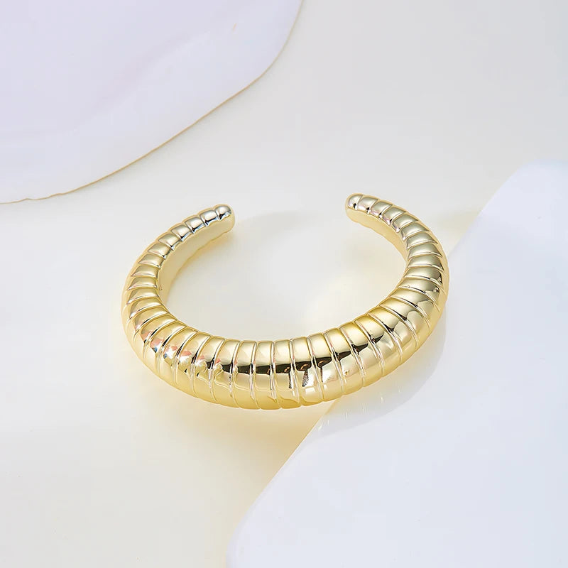 Fashion Exaggerated Irregular Bracelets for Women Simple Hip Hop Rock Personality Plastic Cuff Bangle Trendy Jewelry