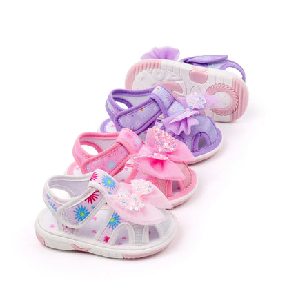 Baby Girls Baby Girls First Walking Indoor Outdoor Toddler Shoes With Squeaky Beautiful Design And Soft TPR Sole