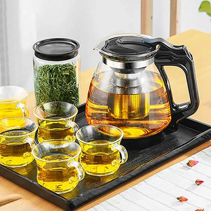 Glass Teapot with Tea Strainer Large Capacity Water Container Chinese Traditional Kung Fu Teaware Tea And Water Separation