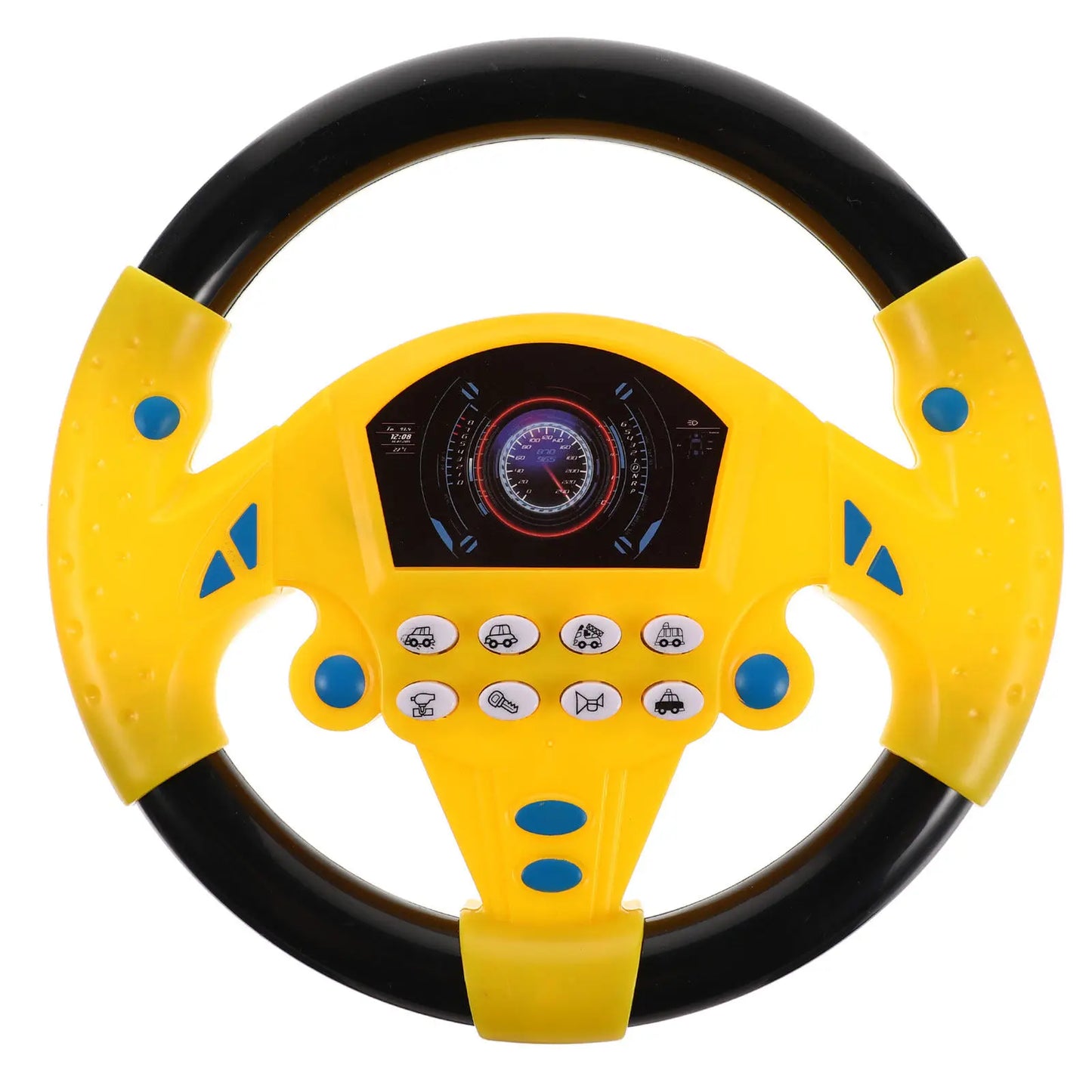 Premium Simulation Steering Wheel Early Educational Driving Plaything for Toddlers Brain Development Auditory Stimulation