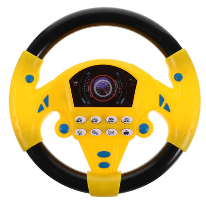 Premium Simulation Steering Wheel Early Educational Driving Plaything for Toddlers Brain Development Auditory Stimulation