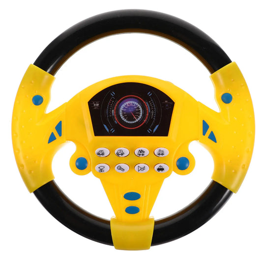 Premium Simulation Steering Wheel Early Educational Driving Plaything for Toddlers Brain Development Auditory Stimulation
