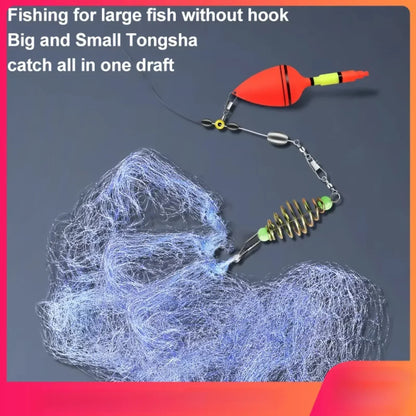 Fishing Net Trap Mesh Luminous Bead Netting Sea Fish Net Tackle Design Copper Shoal Cast Fishing Trap Fishing Tackle