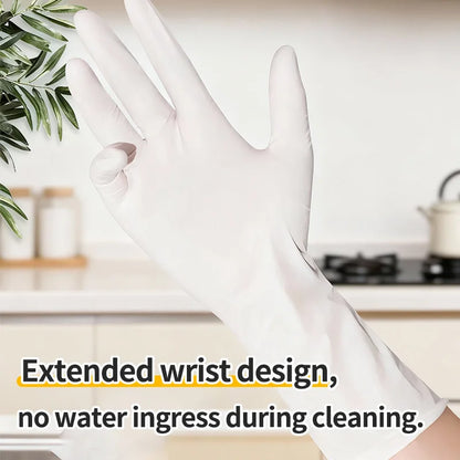 Long Length Nitrile Gloves Disposable Latex Free Powder Free Extended Cuff For Kitchen Cleaning Food Handling Beauty Salon