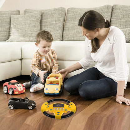 Premium Simulation Steering Wheel Early Educational Driving Plaything for Toddlers Brain Development Auditory Stimulation