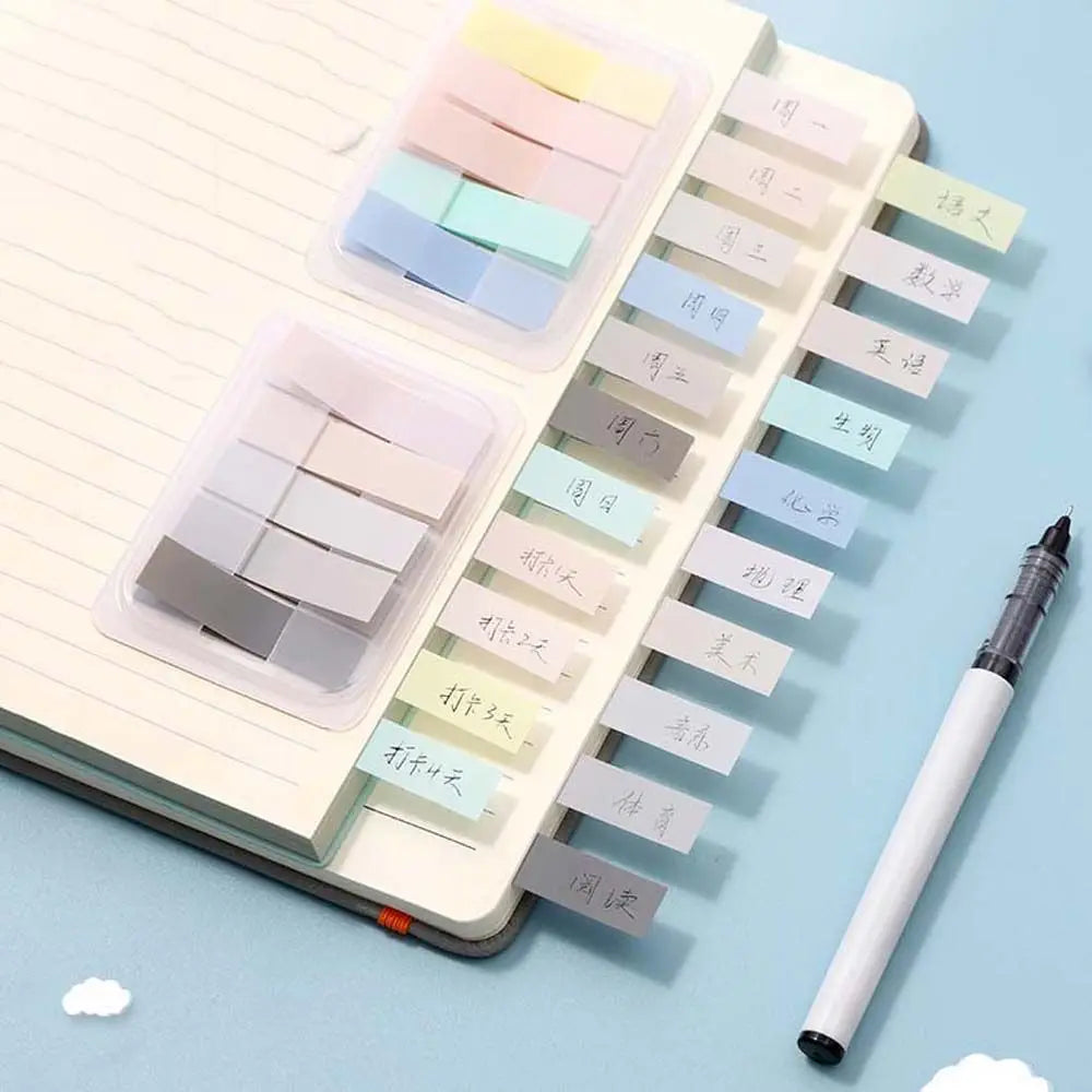 Stationery School Office Supplies Hand Account Notes Bookmark Marker Notepad Sticky Note Sticky Labels Index Memo Pad