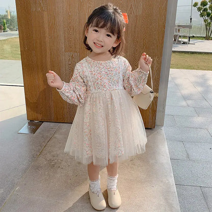 Summer Girl Dress Elegant Flower Lace Dress For Girl Princess Party Wedding Dress Ceremony Prom Gown Communion Clothes 1-6Y