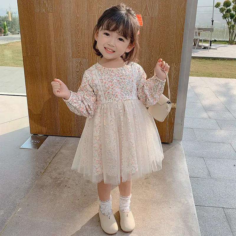 Summer Girl Dress Elegant Flower Lace Dress For Girl Princess Party Wedding Dress Ceremony Prom Gown Communion Clothes 1-6Y