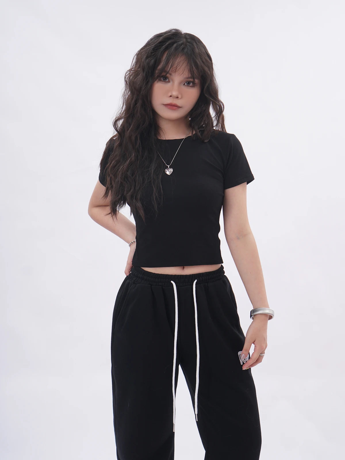 Ele Bal  Embroidery Bla T-irt Sexy Hollow out American Retro Sle ort Sve Street Faion Women's Top
