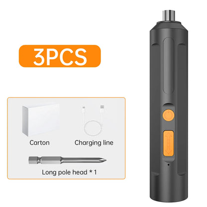 Wirelessly Electric Screwdriver Auto Torque Forward/Reverse Adjustable USB Charge Household Electric Screwdriver Set