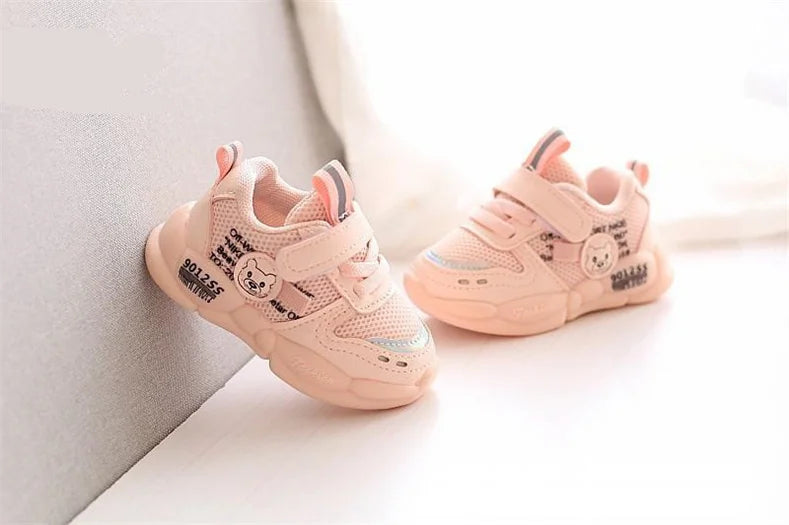 Autumn Winter Casual Shoes for Baby Boys Girls Plush Warm Kids Sneakers Solid Walking Shoes Toddler PU Leather Cotton Shoes