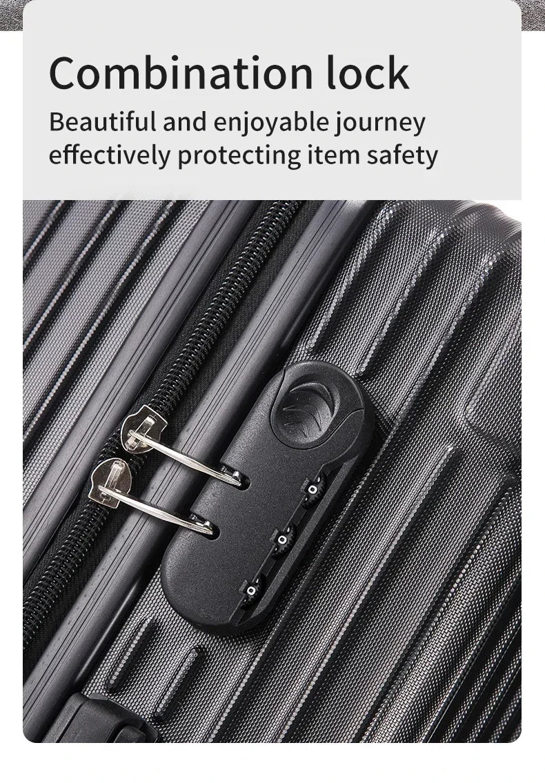 100% Aluminum Magnesium Alloy Luggage Trolley - 20-28 Inch Carry-On With Cup Holder | Lightweight Travel Suitcase