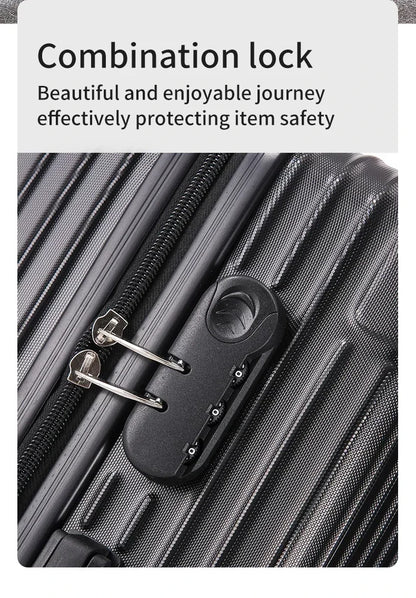 100% Aluminum Magnesium Alloy Luggage Trolley - 20-28 Inch Carry-On With Cup Holder | Lightweight Travel Suitcase