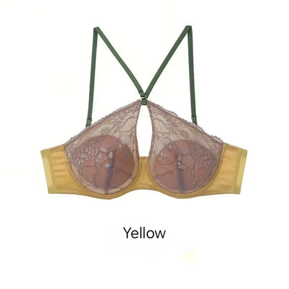 New Sexy Lingerie For Women Thin Large Chest To Show Small Chest Spicy Girl Bra Set Push Up Anti-sagging Bra