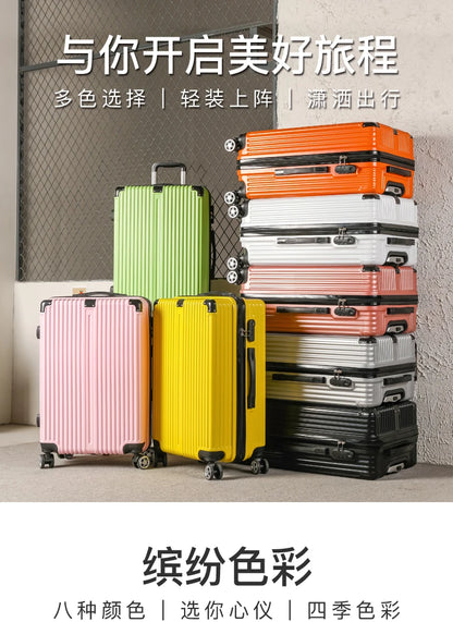 Luggage Suitcase 20-26 Inch Large Capacity Simple Fashionable Travel Handheld Durability Wear-resistant with Wheels Suitcase