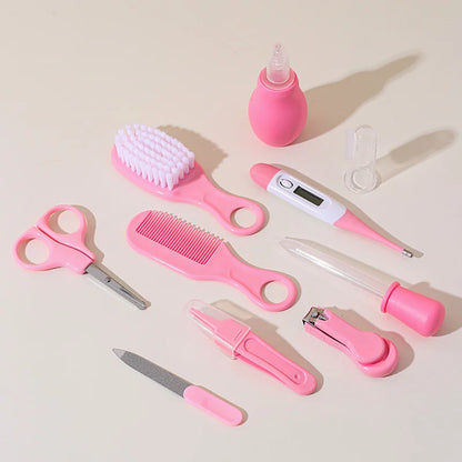 Newborn Grooming Set (Nail Clippers/Brush/Thermometer) for Infant