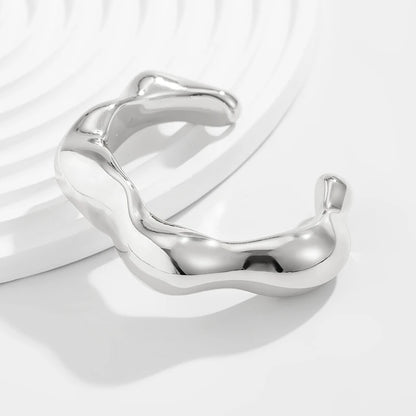 Fashion Exaggerated Irregular Bracelets for Women Simple Hip Hop Rock Personality Plastic Cuff Bangle Trendy Jewelry