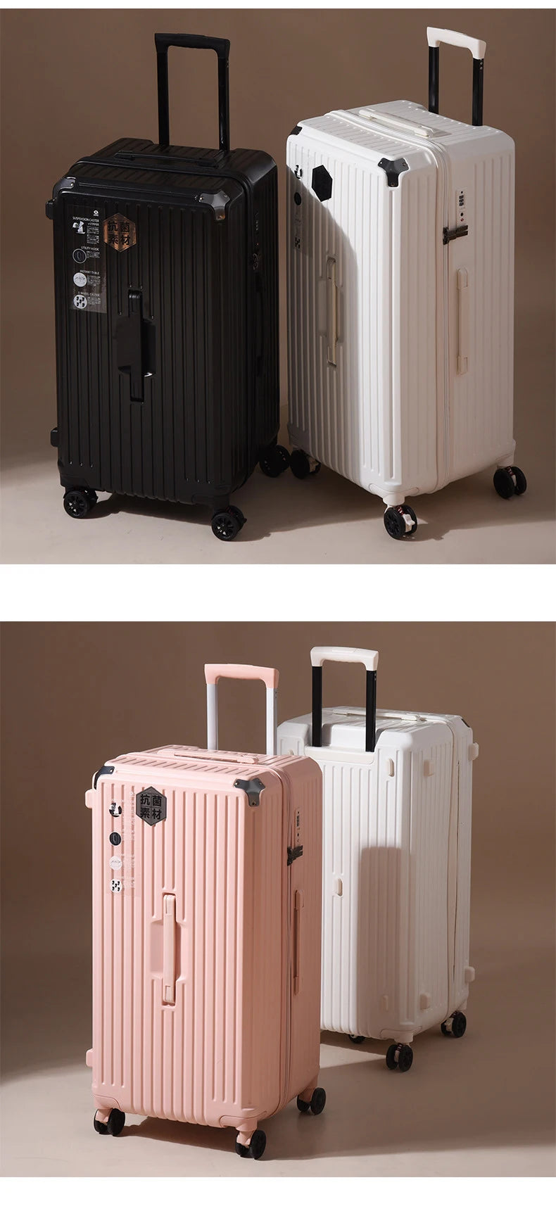 Oversized capacity student pull rod suitcase 28 "brake universal wheel travel luggage men's and women's password 32 " travel box